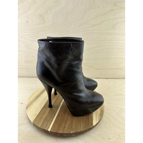 MARNI Leather Brown Pointed Toe Platform Pumps Heels ITALY Sz 38 Fit US 8 - Picture 11 of 14